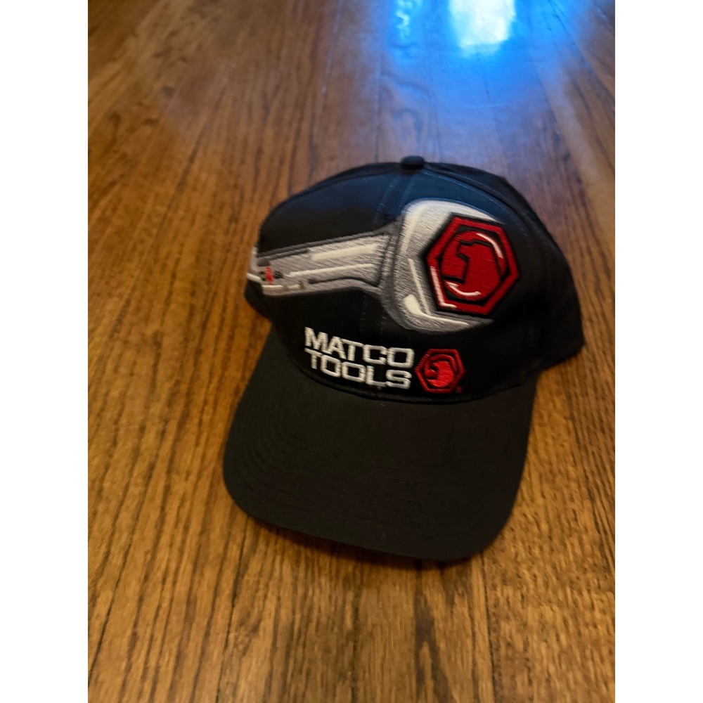 Matco Tools Black Wrench Embroidered Snapback Baseball Hat Mens Adjustable Cap